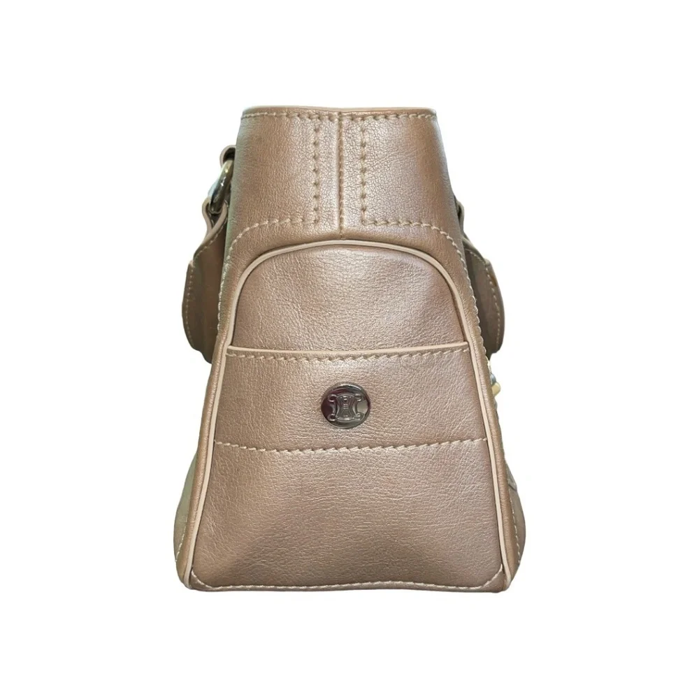 Auth Celine Champagne Lambskin Boogie Bag & Bag Charm - Picture 7 of 11